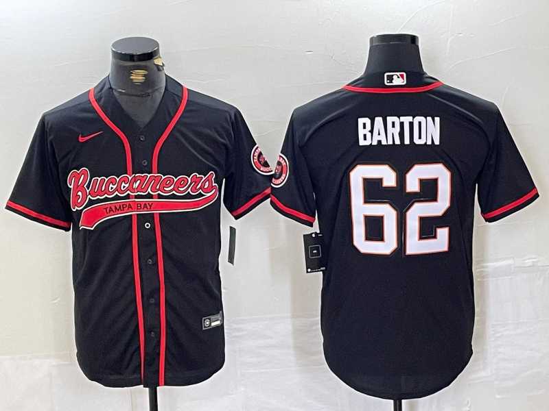 Men%27s Tampa Bay Buccaneers #62 Graham Barton Black Cool Base Stitched Baseball Jersey->tampa bay buccaneers->NFL Jersey